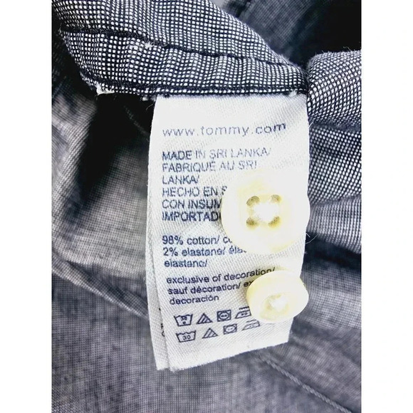 Tommy Hilfiger Classic Fit Size 3XL Men's Charcoal Gray Embroidered Pocket Logo - Picture 7 of 10